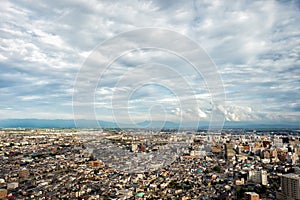 View of Niigata City from Above - Japan