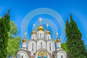 View of the Nikolsky monastery in the Russian city of the Golden ring Pereslavl Zalessky