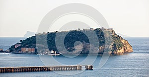 View of Nisida island in the gulf of Pozzuoli