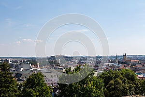 View of the Nitra city in Slovakia. Nitra has population of about 83.572, it is the fourth largest city in Slovakia.