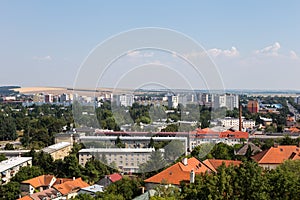 View of the Nitra city in Slovakia. Nitra has population of about 83.572, it is the fourth largest city in Slovakia.