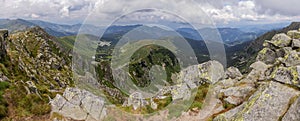 View of Nizke Tatry mountains from Krupova Hola mountain, Slovak