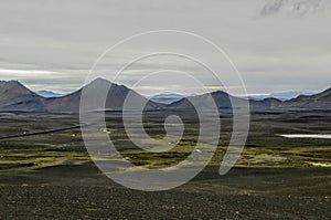 View of north east Iceland along the ring route