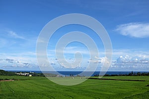 View of North Pacific and grassland in Kenting