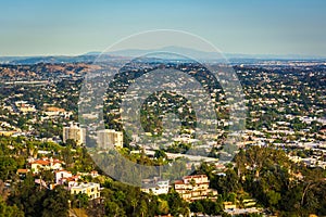 View of Northeast Los Angeles from Griffith Observatory, in Los photo