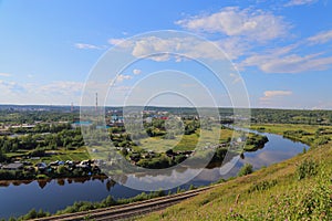 View of the Northern city of Ukhta