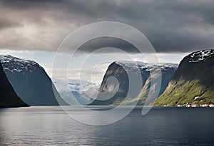 A view of the Norway Fjords