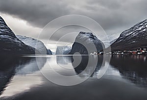 A view of the Norway Fjords