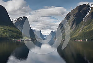 A view of the Norway Fjords