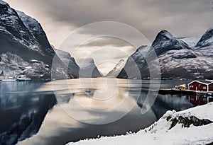 A view of the Norway Fjords