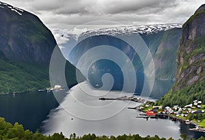 A view of the Norway Fjords