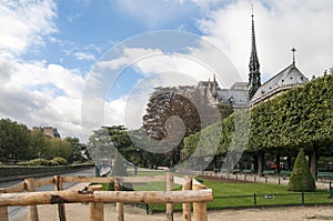 View of the notre dame church from another angle photo