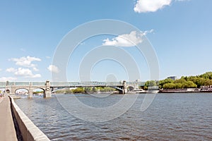 View of Novoandreevskiy most from Frunze, Embankment, Moscow