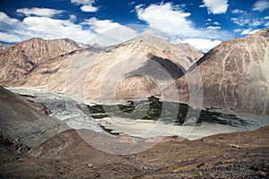 View of Nubra valley and Karakoram - Ladakh