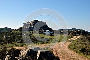 View of nuraghe Sa Fraigada