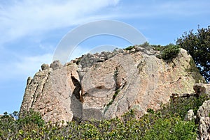 View of nuraghe Su Gattu