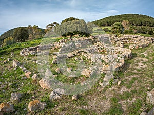 A view of nuragic complex of Palmavera