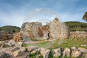 A view of nuragic complex of Palmavera