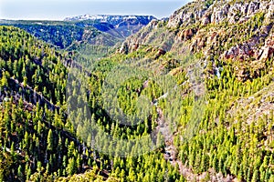 View of Oak Creek Canyon, North of Sedona
