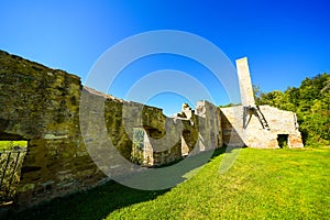 View of the Ober-Werbe monastery ruins