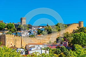 View of Obidos castle in Portugal