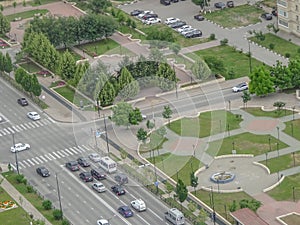 View from the observation deck of the city of Grozny-the capital of the Chechen Republic of Russia.