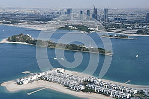 View from the observation deck at Palm Tower in Dubai, UAE