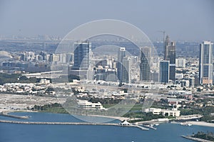 View from the observation deck at Palm Tower in Dubai, UAE