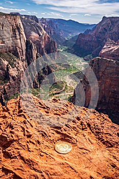 View from Observation Point into the Zion Canyon