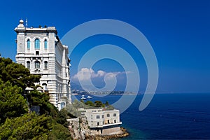 View of Oceanographic Museum of Monaco. photo