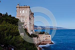 View of Oceanographic Museum of Monaco