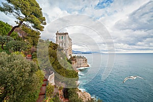 View of Oceanographic Museum in Monaco