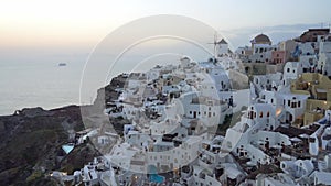 View of Oia the most beautiful village of Santorini Island in Greece