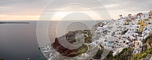 View of Oia in Santorini island