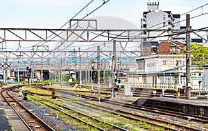 View of Oji Station in Nara