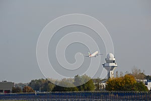 View of Okecie Airport in Warsaw