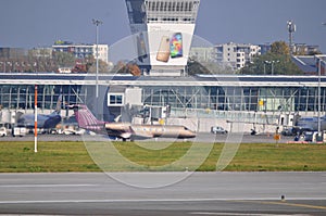 View of Okecie Airport in Warsaw