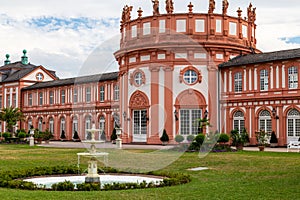 View of old Biebrich Palace in Wiesbaden, Hesse, Germany, outdoors