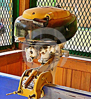 Old boat engine from the past