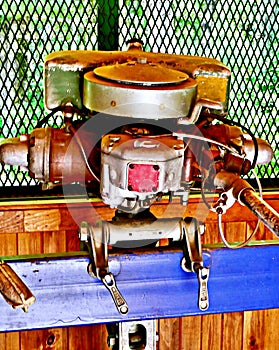 Old boat engine from the past