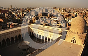 View of old Cairo form Mosque minaret