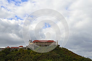 View with old castle