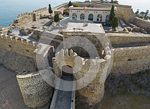 View of the old castle of Almuñecar in the province of Granada, Spain