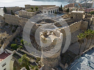 View of the old castle of Almuñecar in the province of Granada, Spain