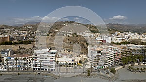 View of the old castle of Almuñecar in the province of Granada, Spain