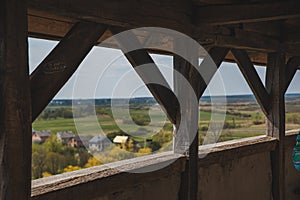 view of old castle balcony