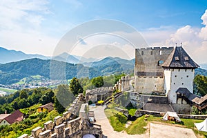View at the Old Catle of Celje in Slovenia photo