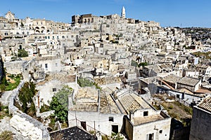 View at the old center of Matera, Basilicata, Italy