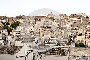 View at the old center of Matera, Basilicata, Italy