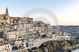 View at the old center of Matera, Basilicata, Italy